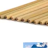 Bambusowe słomki bambusowe słomy picia wielokrotnego użytku eko przyjazne ręcznie naturalne słomki do picia i szczotka do czyszczenia 100 sztuk