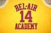 #movie Men's Basketball Jerseys the Fresh Prince of Bel-air 14 Will Smith Jersey Yellow Ed Academy Size S-3xl