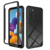 För OnePlus 8 Pro 7T Starry Två lager Struktur Stötdämpning Bumper Design Stötskyddad skyddsväska