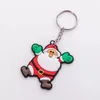 Version av tecknet Söt Santa Claus Keychain Män och Kvinnor Julklapp Pendant Par Key Ring Ornaments DHL Gratis