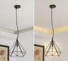 Przemysłowy metalowy lampa wisiorek rustykalny żyrandol vintage wiszące diamentowe sufitowe oprawa do kuchni jadalnia