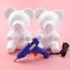 1pcs 20cm 30cm Artificial Flowers Foam teddy bear of roses Mold DIY Gifts Polystyrene Styrofoam wedding Valentine's Day prese305t