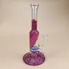 Unikalny wzór szklany woda Bongs Hoahs 9 cali prosta rurka Dab Rig Blue Honey Fliter do palących akcesoriów