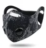 14styles Ciclismo máscara facial Máscaras Esporte treinamento ao ar livre PM2.5 Anti-poeira à prova de vento cobrir a boca de carbono filtro lavável Máscara GGA3567-8