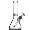 Hookahs 12 inch bong Beaker Glass water pipe 9MM Thick Bongs Super Heavy with Smoking Accessories have three size