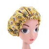 Enfants Fille Satin Bonnet Réglable Double Couche Nuit Sommeil Caps Enfants Africain Imprimer Turban Cheveux Couverture Bébé Chapeau