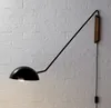 Nordic Retro Wall Lamps Brass Simple Modern Dining Room Long Arm Swing Left and Right Creative Living Room Bedroom Bedside Lamp Lights