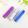 Mini atomiseur de parfum rechargeable Portable de 5ml, flacon de pulvérisation coloré, bouteilles vides en aluminium pour conteneurs de cosmétiques pour voyage