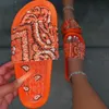 Puimentiua Pantofole slip-on a bandana comode da donna Slide Infradito da esterno Scarpe da spiaggia Infradito con punta estiva Antiscivolo 2020