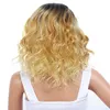 High Quality lace front Wigs Short Bob Curly Wavy Heat Resistant Synthetic for Women