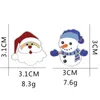 Homem da neve bonito pequeno engraçados Broches do esmalte pinos para menina das mulheres Men Presente de Natal Demin shirt Decor Broche Pin metal emblema Kawaii