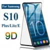 Para Samsung S10 S9 Nota 10 S8 Plus Galaxy Note 9 Vidro temperado S20 Ultra Plus Protetor de tela inteira 3D Tampa completa curva