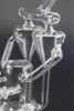 더블 콘 재활용기 Dab Rigs hookahs 인라인 필터 유리 물 봉