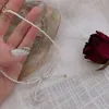 Fée Bowknot Petit Collier de Perles Clavicule Chaîne Femme Simple Tempérament Cou Rétro