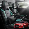 Mazda를위한 고급 품질 카시트 커버 3 Axela 2014 2015 2016 2017 2018 2019 가죽 맞춤 사계절 자동 스타일링 액세서리