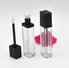 7 ml heldere vierkante flessen plastic lipglossbuizen lege lipgloss monster container cosmetische lippen glazuur verpakkingsfles