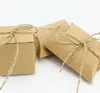 Kraft Paper Pillow Favor Gifts Box Wedding Party Favour Gift Candy Boxes Paper Gift Box Bags Supply Papers Pillow Favor