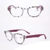 Moda designerka do czytania okulary niebieskie różowe w wysokiej jakości z woreczkami i tkaniną rabat owalny dama optyczna szklanka 3040605