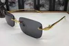 7 kleur randloze mannen zonnebril vintage tinten mode gouden zilveren luipaard hoofd zonnebril vrouwen brillen lunettes de soleil w3494692