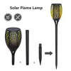 Superbright 96 LED lampada a fiamma solare luce esterna impermeabile induzione luce da giardino inserto luce da terra decorazione paesaggio lampada