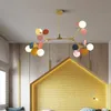 Camera Nordic Lampadario Illuminazione Soggiorno Hanglamp sfera dei bambini di colore Nordic Illuminazione della cucina degli apparecchi per la casa al coperto