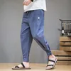 Men's Pants Cotton Linen Casual Harem Men Joggers Man Summer Trousers Male Chinese Style Baggy 2021 Harajuku Clothes Streetwear1