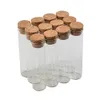 22x120 mm 30 ml lege glas transparante heldere flessen met kurkstopglass injectieflaconsen potten opslagflessen testbuis potten 50 pcslot cx8629439