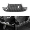 ABS Carbon Fiber Steering Wheel / Central Control Interior Kit Decoration Cover For Chevrolet Camaro 17+