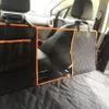 Hund Autositzabdeckungen Haustierhammock Kundenspezifische orange Reihe Kissenfront mit Lüftungsnetz US-Bestrag