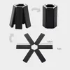 Czarna składana, nie poślizgowa odporna na ciepło podkładka Trivet Pan Turmat Pot Holder Mat Mat Akcesoria kuchenne 2020#30
