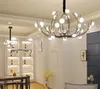 Nordic 펜던트 램프 빛 럭셔리 거실 샹들리에 현대 미니멀 홈 베드룸 다이닝 룸 원격 제어 LED 샹들리에 조명