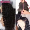 Beaufox Lace Front Human Hair Wigs Deep Wave Wig Pre Plucked Lace Wig With Baby Hair Remy Indian Hair Wigs 150% Density 13x4