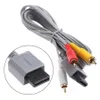 1.8m Audio AV Cables Game Composite 3 RCA Video Cable Cord Wire Main 480p High Quality For Nintendo Wii Console