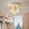 Lampa sufitowa LED dla dzieci w salonie sypialnia światło sufitowe Nordic Net Red Optory do badania przedszkola272m