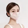 Maschera per la protezione solare in seta di ghiaccio da donna Maschera per il viso floreale Maschere sottili primaverili estive traspiranti Maschera per il viso lavabile da donna