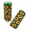 26 estilos Neoprene Suportes Slim Cerveja Cerveja Cerveja Pessoas Perturbáveis ​​Dobrável Dobrável Cerveja Beer Beer Sacos Cerveja 12oz Slim Energy Bebida