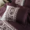 Designer Bed Comforters Sets Simple Luxury King Size Bedding Set Jacquard Floral Printed Bed Linen Duvet Cover Sets Quilt Covers Bedclothes
