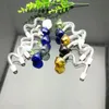 new Europe and Americaglass pipe bubbler smoking pipe water Glass bong Color apple casserole