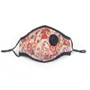 Cashew Flower Paisley 3D-afdrukken Designer Gezichtsmaskers Respirator kan worden ingevoegd met PM2.5 Filter Gezichtsmasker