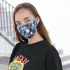 Kamuflażowa maska na twarz Camo Prints Osłona na usta Ochrona przed kurzem PM2.5 Respirator Zmywalny wielokrotnego użytku Ochronne jedwabne bawełniane maski dla dorosłych