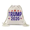 Trump Draws Rope Bags 24 Styles Storage Bag 2020 US Presidential Election Trump Campaign Pattern Shopping Bag Beach Bag DA682