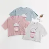 Wesołych Śliczne Letnie Nowe Harajuku Kobiety T Shirt Lody Koreański Styl Bawełna Loose Crop Top Kawaii T-shirt Kobiet Zabawna Tee Topy CX200713