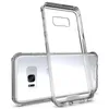 För Samsung S8 Plus Case Transparent Clear Soft TPU Hard PC Back Cover Telefon Väska till Samsung Galaxy Note 8