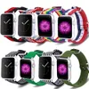 For Apple Watch band Rainbow Nylon strap Design Fabrics Replacement Series SE 6/5/4/3/2/1 Stainless Steel Buckle free shipping