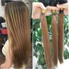 long high quality Synthetic hair extension peruvian hair extensions weaves beauty red brown 18ich bundles braiding hair straight f5903871