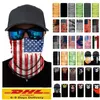 Outdoor Cycling Scarf Bandana Magic Scarves Sunscreen Hair Band Sport Customized Face Neck Men Flag camouflage Scarf DHL Fast Shipping