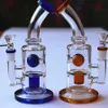 Cachimbos de água Dab de 14,5 mm de altura Bongs de cachimbo de água de vidro de 8 polegadas de altura com downstem Seed Of Life Perc rigs