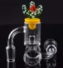 4mm Quartz Banger Martelletto Nucleo Reattori Vetro colorato Anatra Cactus Carb Cap 10mm 14mm 18mm Maschio Femmina Quarzo Chiodo Per Dab Rigs Bong