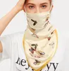 Masker Fjärilblomma Tryckt Ribbon Scarve Tryck Solskyddsmedel Is Silk Mask Multi Färg Tvättbar Gaze Mask Dustpoof Mouth Cover LSK594