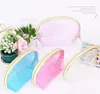 Mode Kvinnor Makeup Case Transparenta Kosmetiska Väskor Transparent Kosmetisk Pouch Ladies Jelly Bag Portable Make Up Pouch Organizer